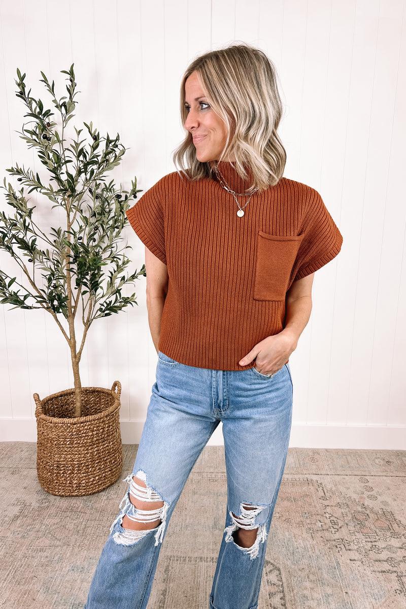 Ivy Copper Cropped Sweater – Hill & Hazel